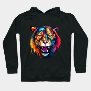 tie dye, tie dye parttern, tiger tie dye art, color tiger Hoodie